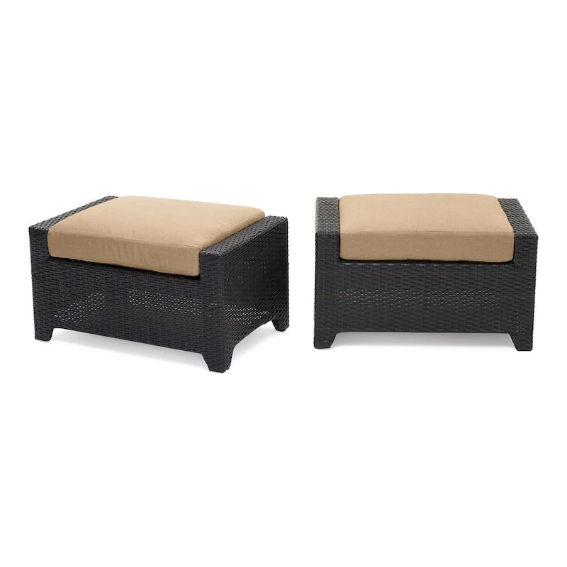 Ensemble de salon de jardin Deco 8 pièces en aluminium avec canapé et fauteuils de club