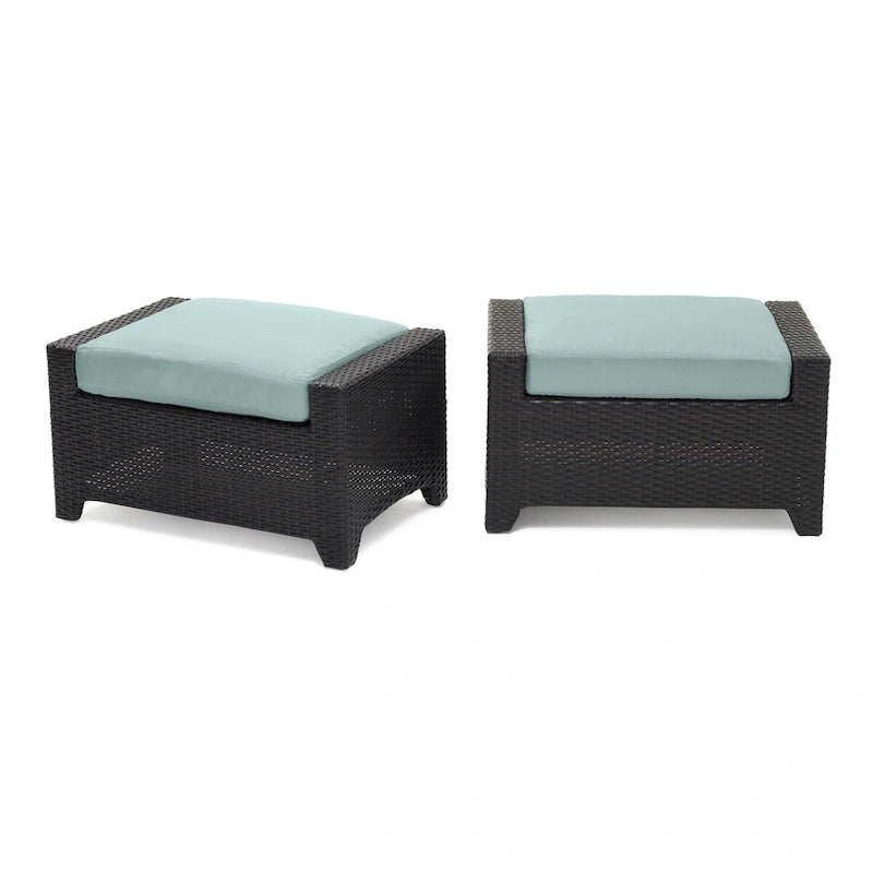 Ensemble de salon de jardin Deco 8 pièces en aluminium avec canapé et fauteuils de club