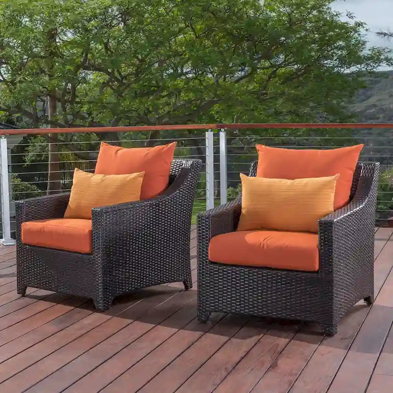 Fauteuils de jardin Deco 2 pièces Sunbrella - 30 po L x 33 po P x 32 po H
