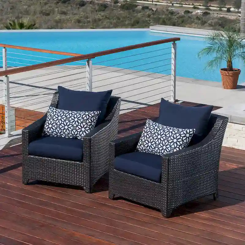 Fauteuils de jardin Deco 2 pièces Sunbrella - 30 po L x 33 po P x 32 po H