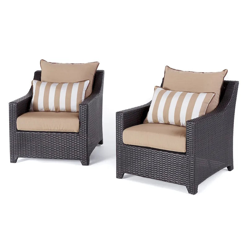 Fauteuils de jardin Deco 2 pièces Sunbrella - 30 po L x 33 po P x 32 po H