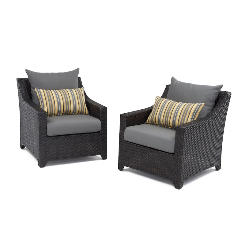 Fauteuils de jardin Deco 2 pièces Sunbrella - 30 po L x 33 po P x 32 po H