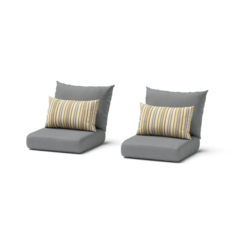 Fauteuils de jardin Deco 2 pièces Sunbrella - 30 po L x 33 po P x 32 po H