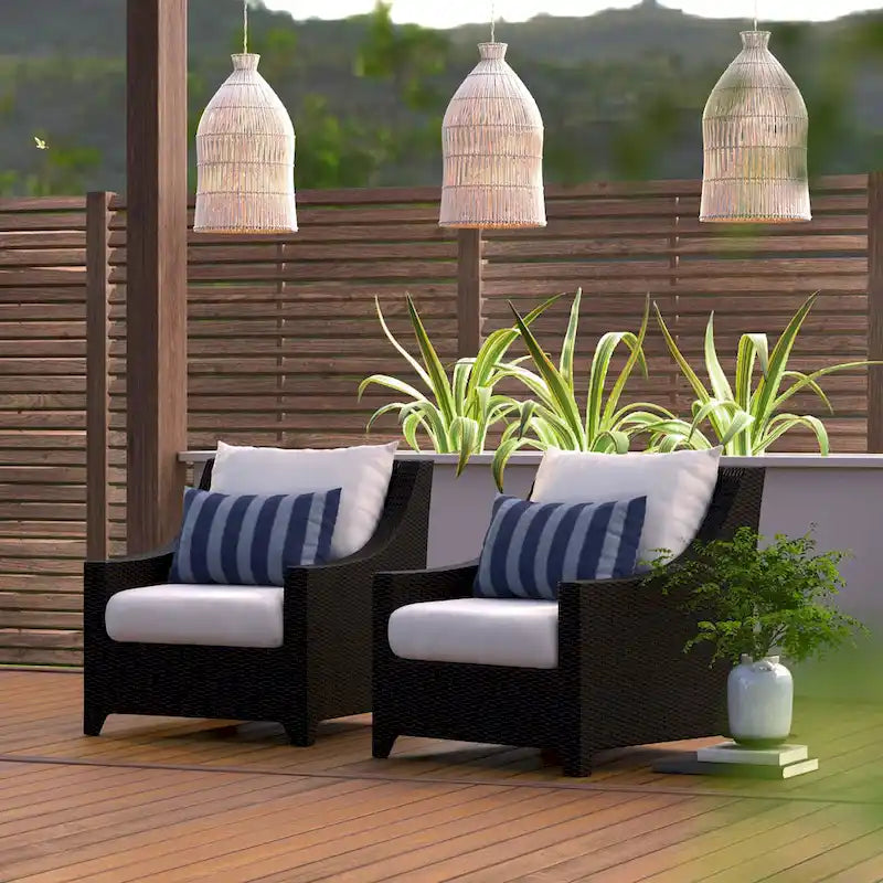 Fauteuils de jardin Deco 2 pièces Sunbrella - 30 po L x 33 po P x 32 po H