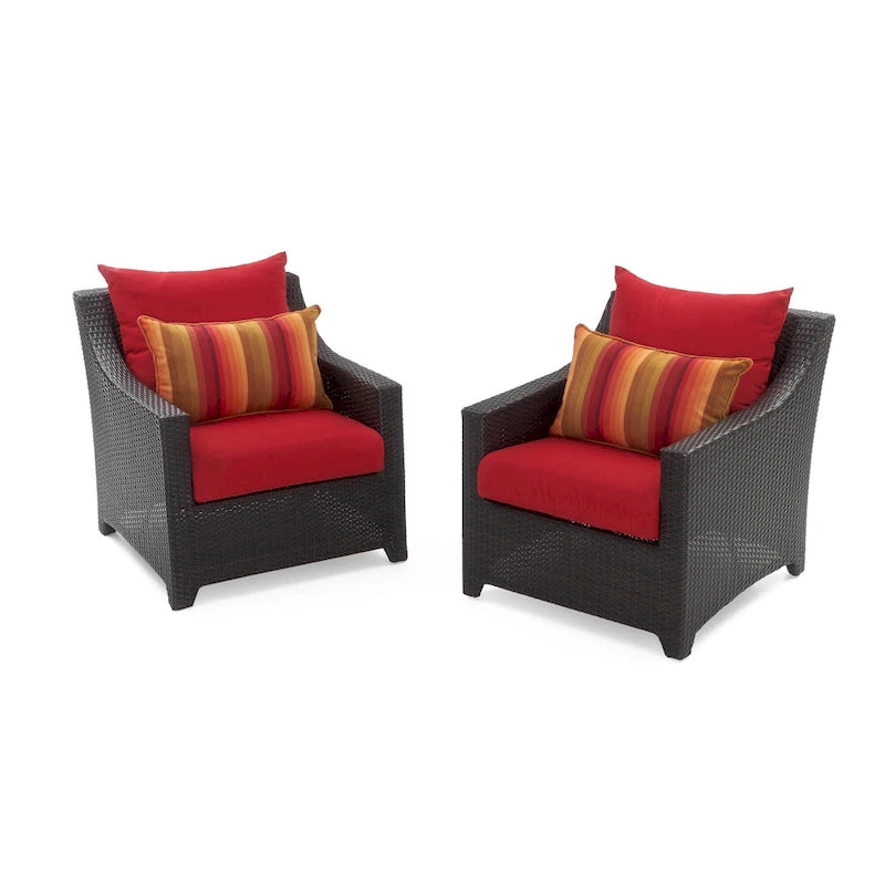 Fauteuils de jardin Deco 2 pièces Sunbrella - 30 po L x 33 po P x 32 po H