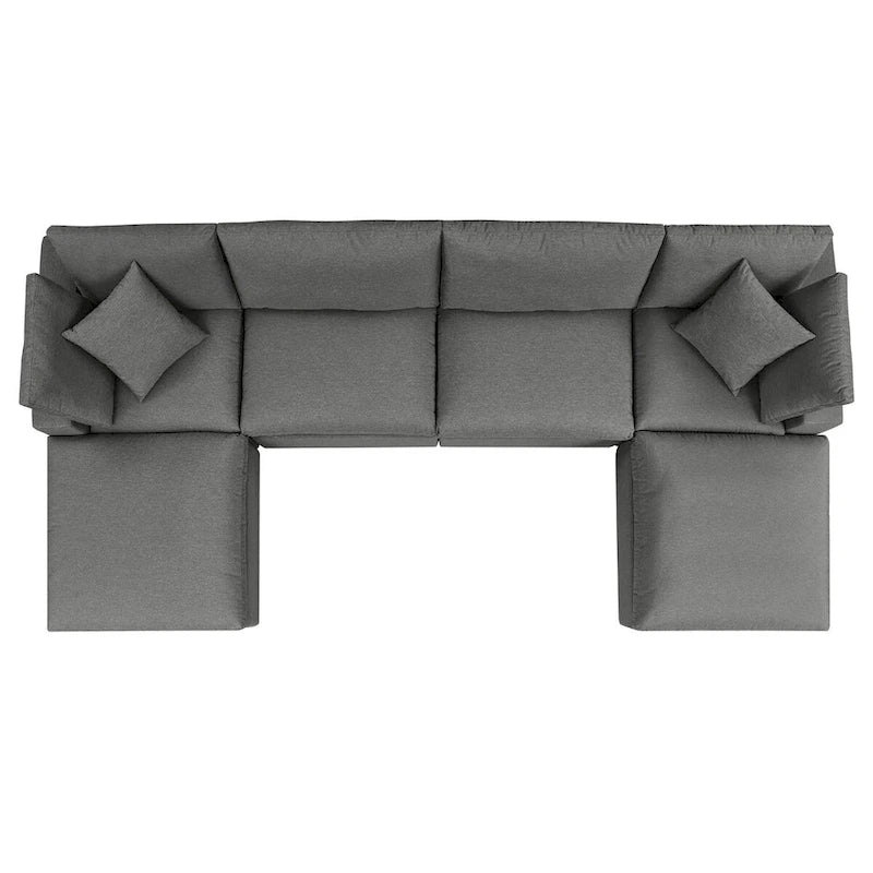 Canapé d'angle d'extérieur 6 places Commix