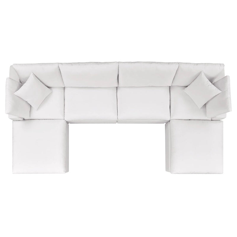 Canapé d'angle d'extérieur 6 places Commix