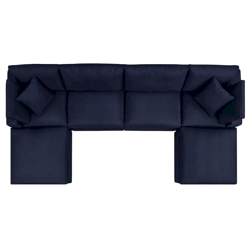 Canapé d'angle d'extérieur 6 places Commix