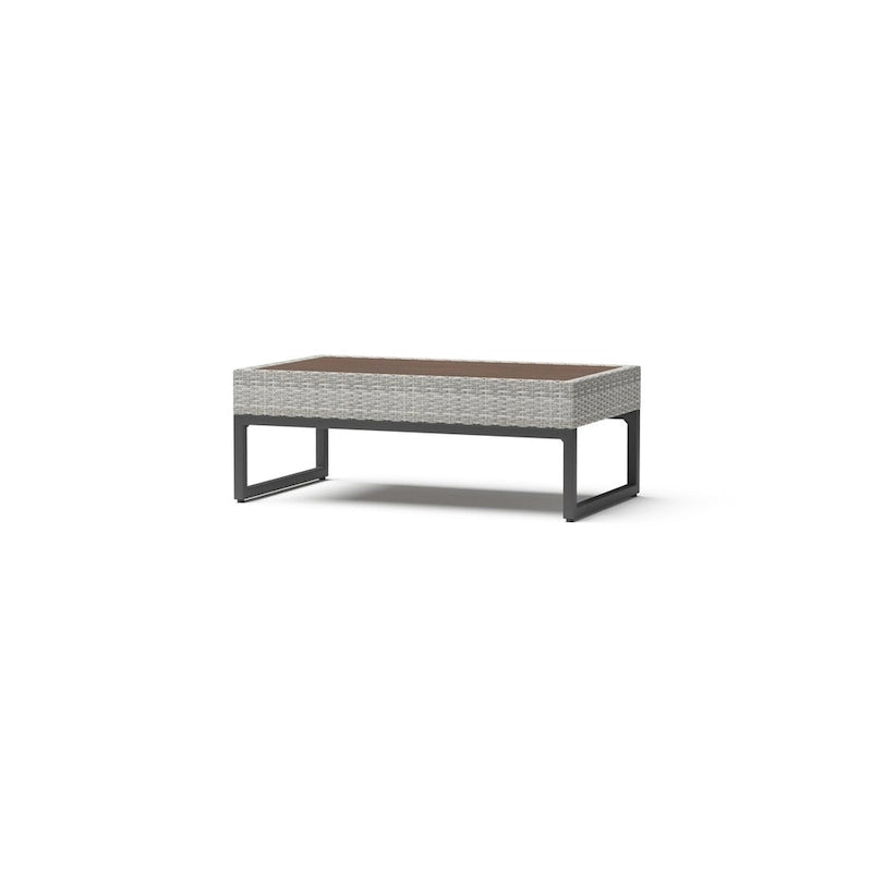 Ensemble de salon de jardin Milo Gray Sunbrella, 8 pièces, avec fauteuils pivotants
