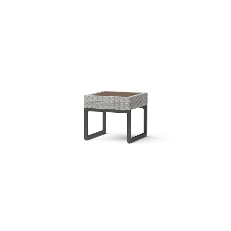 Ensemble de salon de jardin Milo Gray Sunbrella, 8 pièces, avec fauteuils pivotants