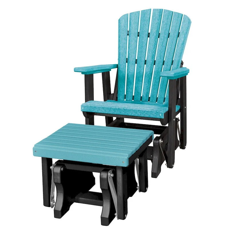 Glider et repose-pieds Fan Back d'American Furniture Classics, fabriqués aux États-Unis