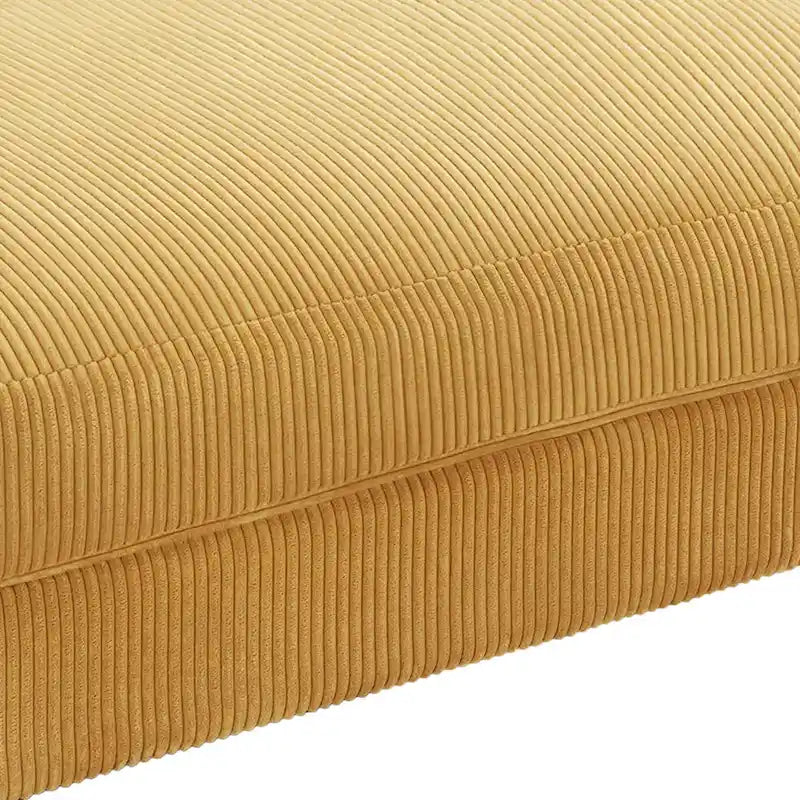Pouf de canapé en velours côtelé avec bois massif