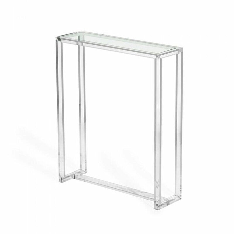 Console en Lucite Acrylique Transparente Moderne