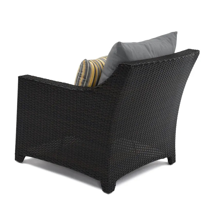 Ensemble Deco 3 pièces : 2 fauteuils de jardin en aluminium et 1 table d'appoint