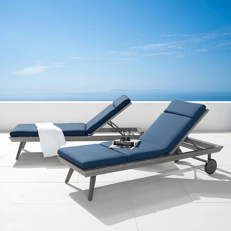 Portofino Ensemble Transat et Matelas d'extérieur 2 pièces en Sunbrella