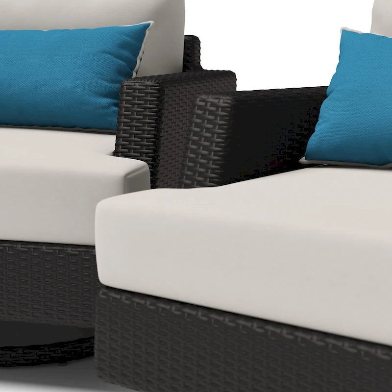 Chaises de salon de jardin Portofino Comfort 2 pièces avec mouvement Sunbrella