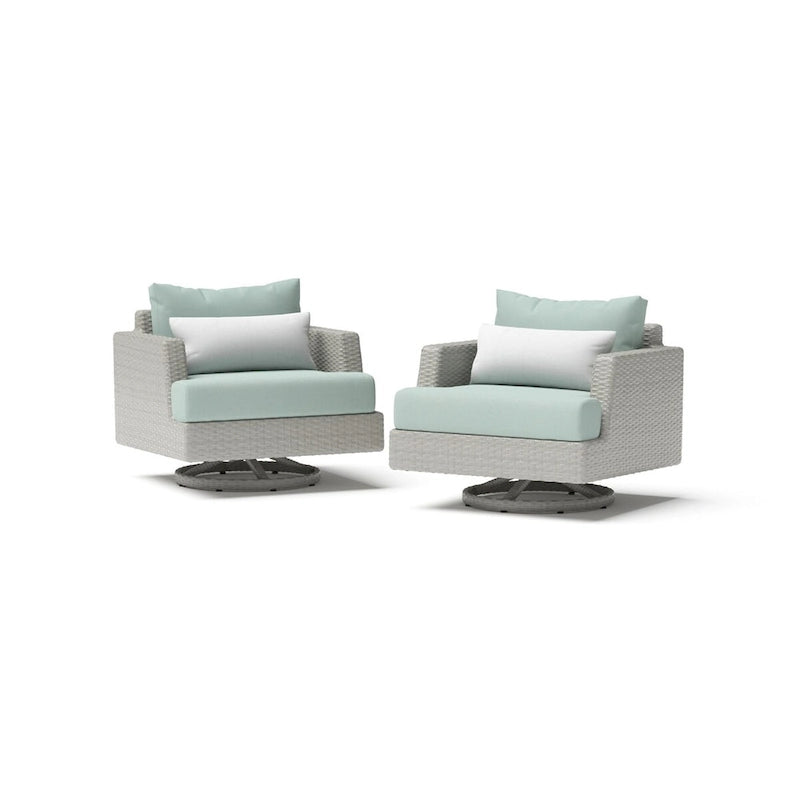 Chaises de salon de jardin Portofino Comfort 2 pièces avec mouvement Sunbrella