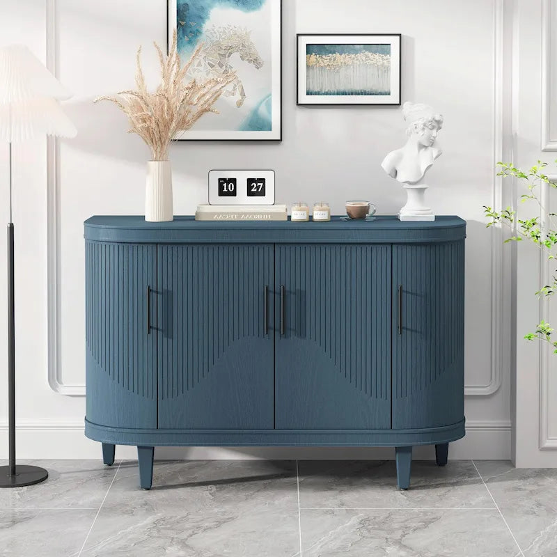 Console en bois de 120 cm et meuble-bar à café