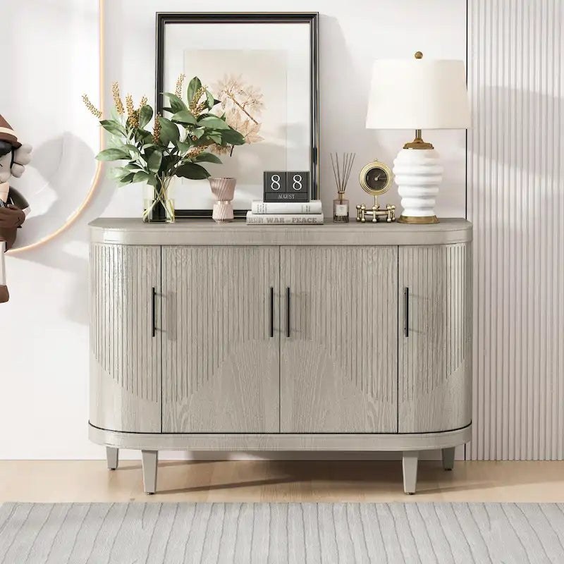 Console en bois de 120 cm et meuble-bar à café