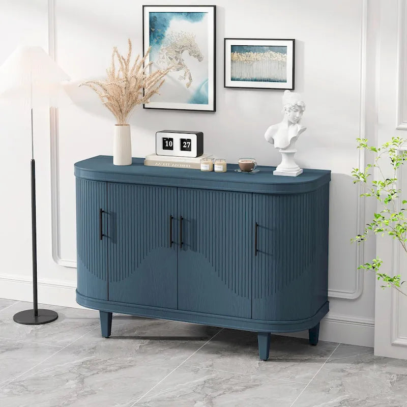 Console en bois de 120 cm et meuble-bar à café