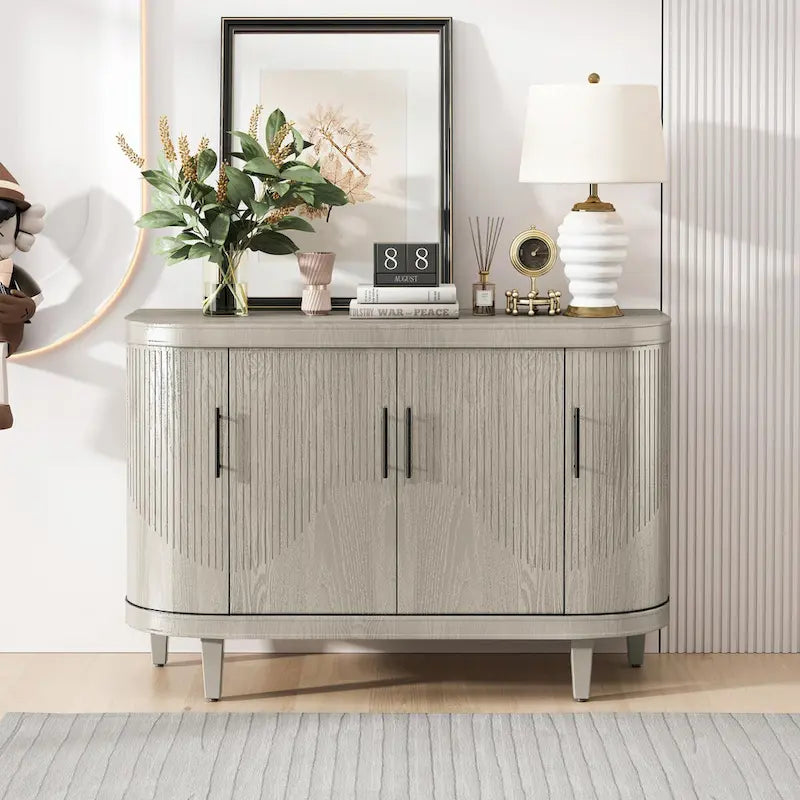 Console en bois de 120 cm et meuble-bar à café