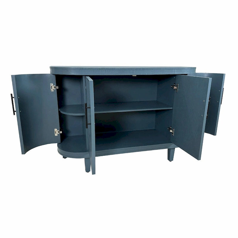 Console en bois de 120 cm et meuble-bar à café