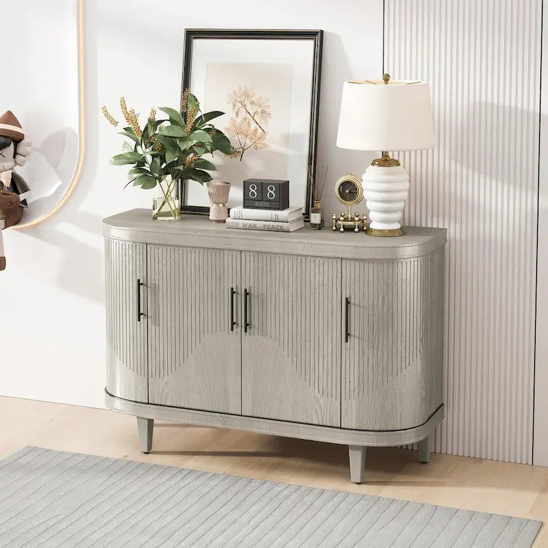 Console en bois de 120 cm et meuble-bar à café