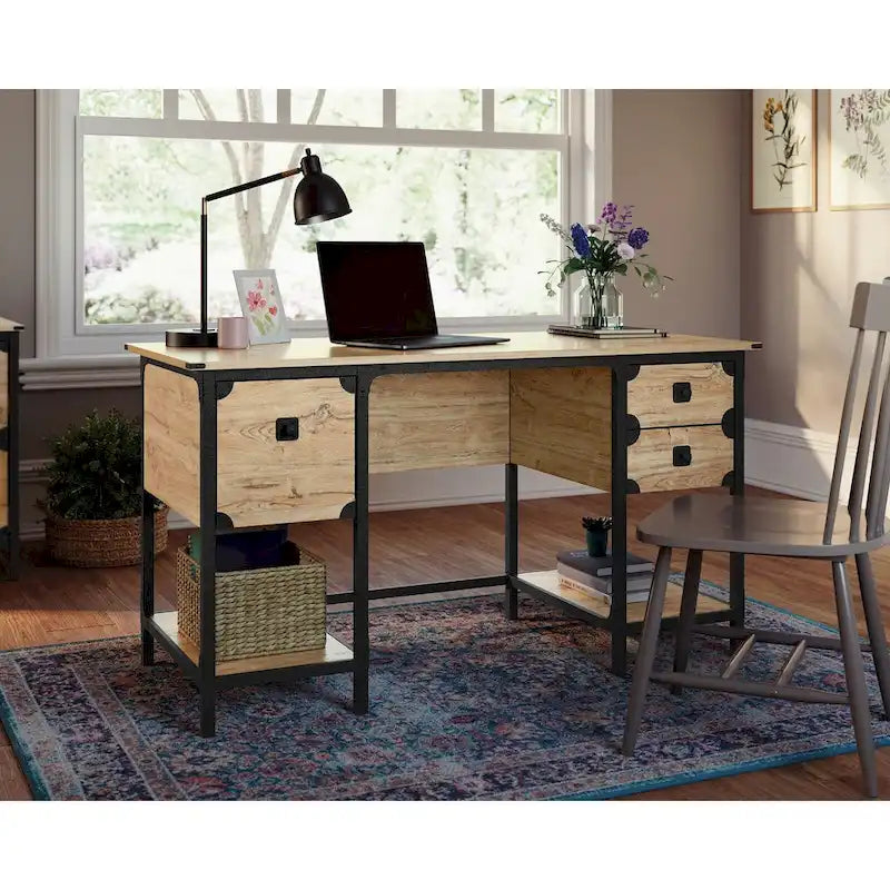 Bureau double piédestal