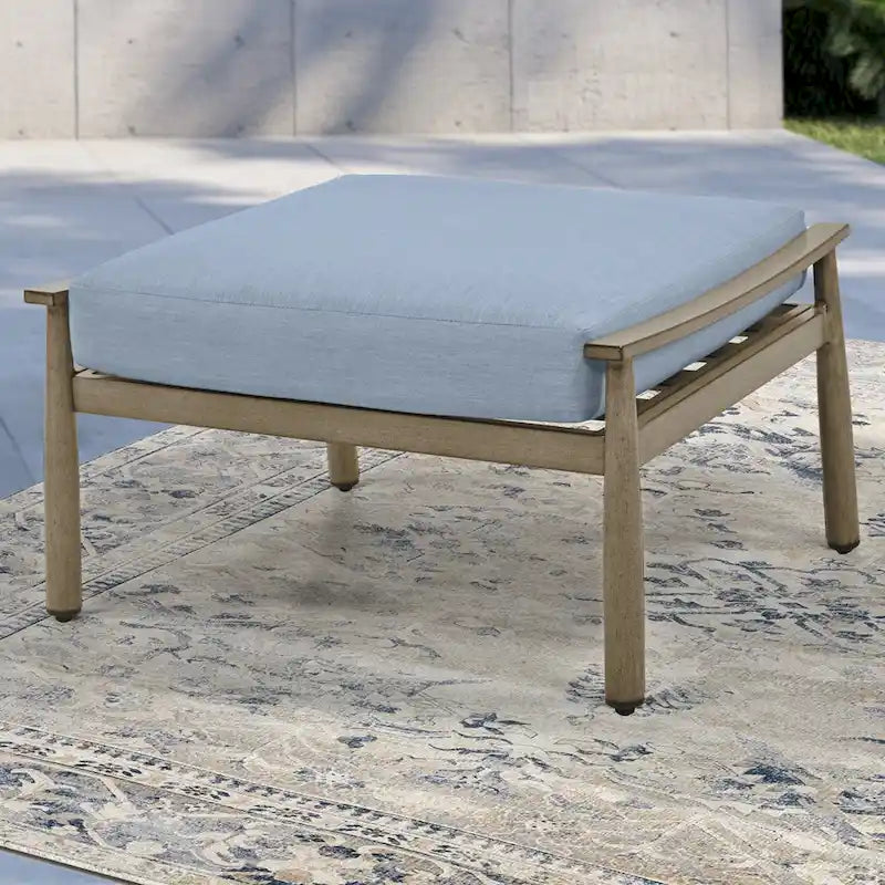 Ensemble de conversation de patio en aluminium 6 places avec 2 fauteuils pivotants, un canapé extérieur 3 places et une table basse