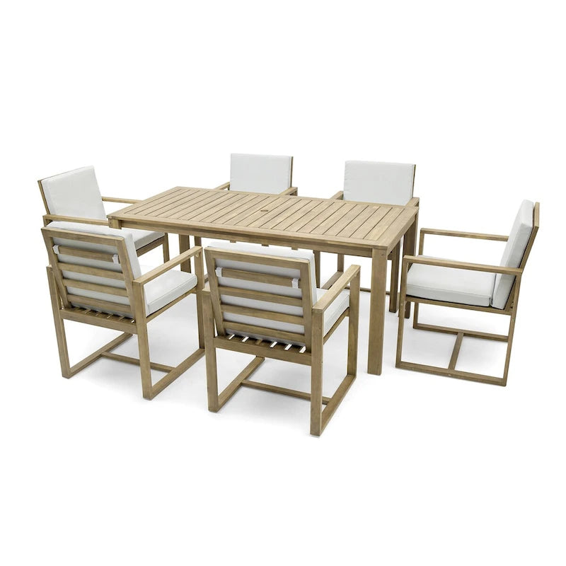 Ensemble Table et Chaises de Jardin pour Repas en Extérieur
