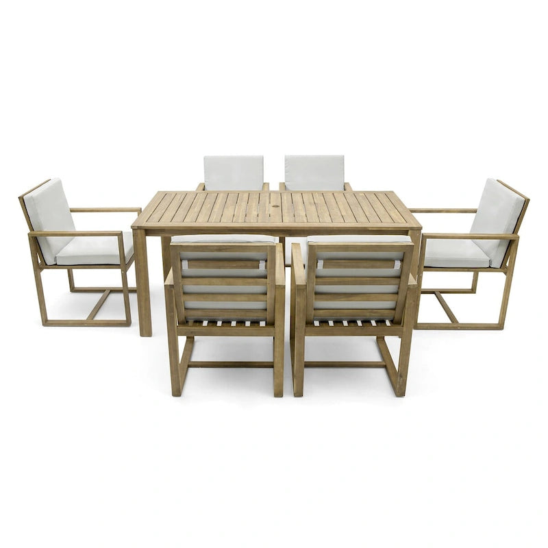 Ensemble Table et Chaises de Jardin pour Repas en Extérieur