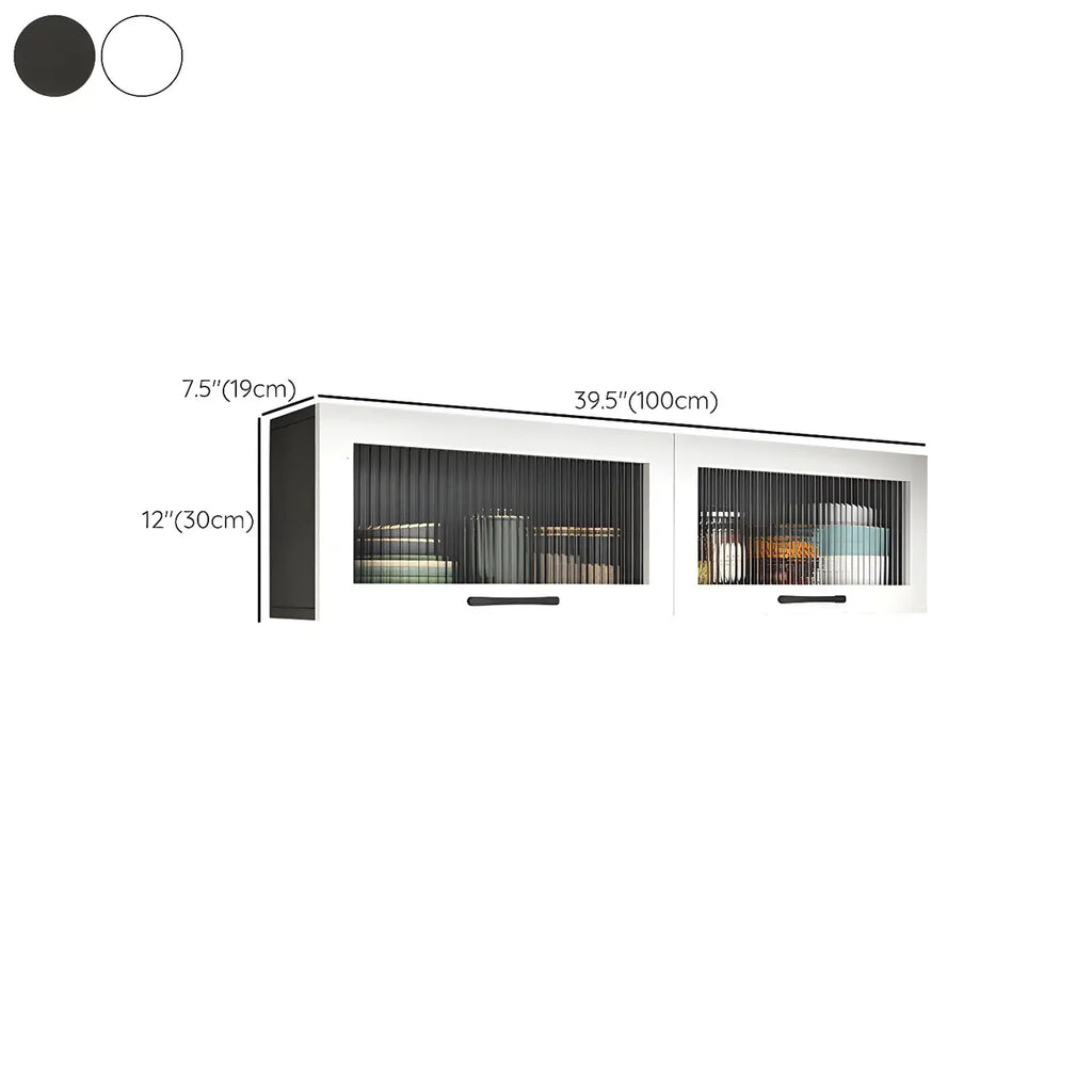 Vaisseliers muraux en bois blanc pour la cuisine