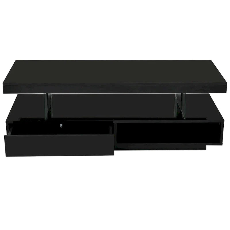 Table basse LED U-Can avec rangement