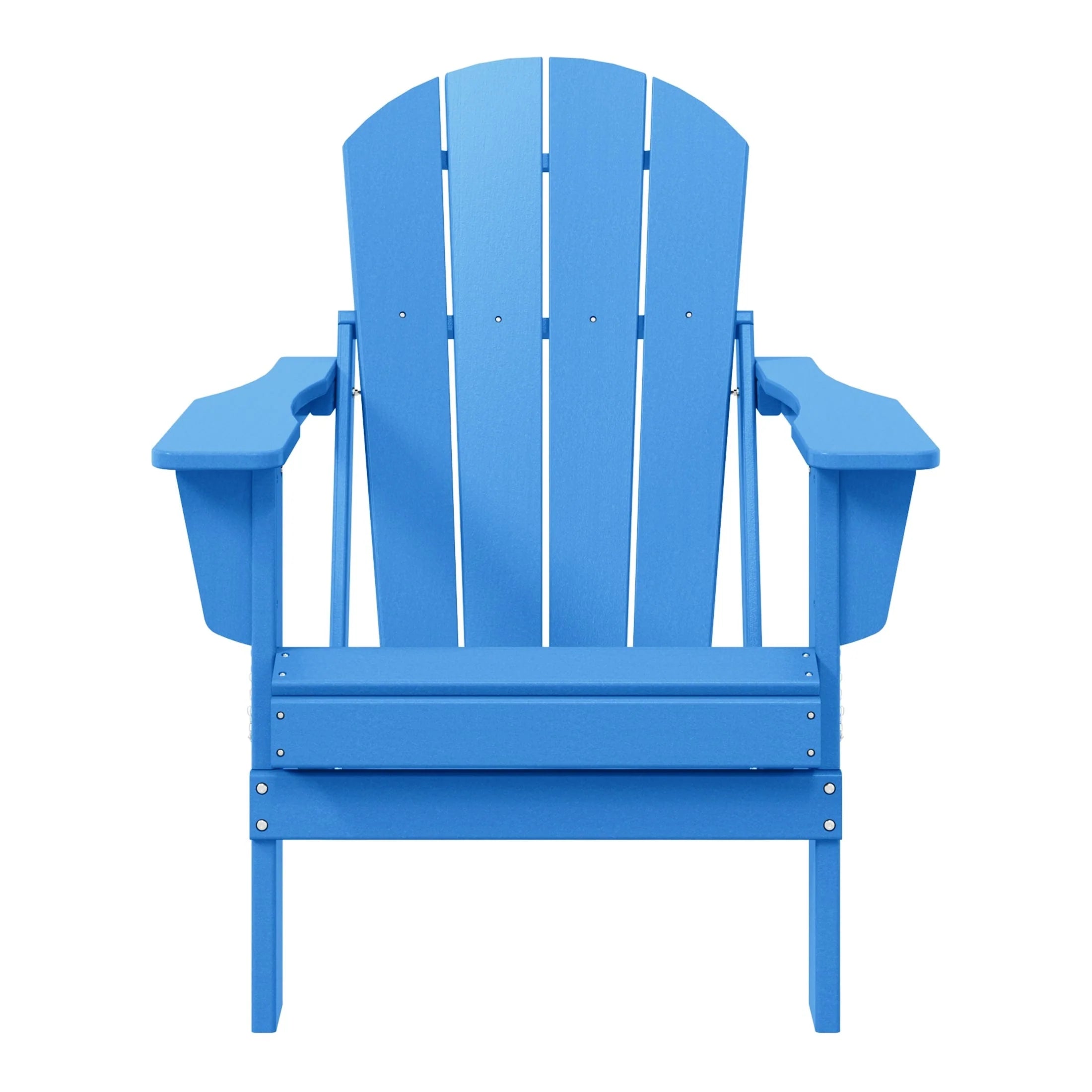 Chaise Adirondack pliante d'extérieur tout temps Polytrends Laguna résistante à la décoloration pour patio