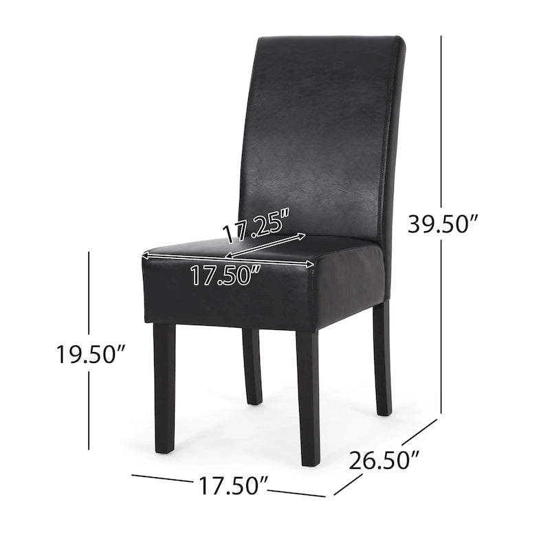 Chaises de salle à manger tapissées à motifs Pertica (lot de 4) par Christopher Knight Home