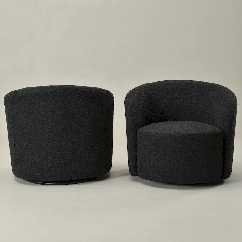 Fauteuil pivotant rembourré KINWELL de 86 cm de large (lot de 2)