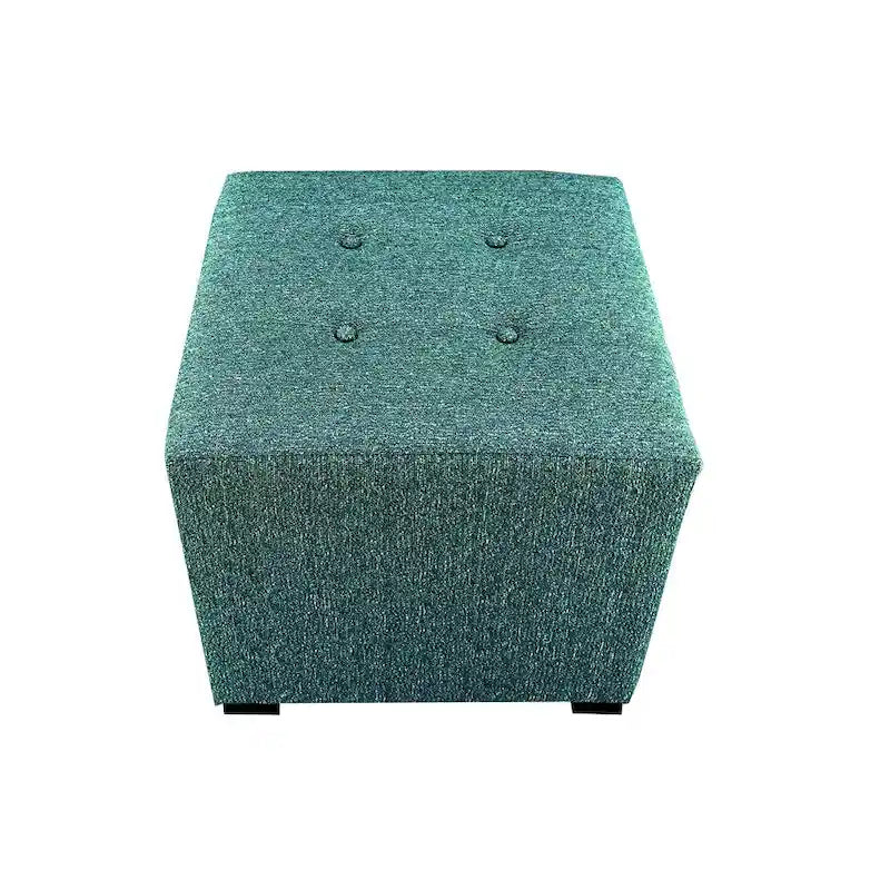 MJL Furniture Pouf carré capitonné 4 boutons Text2 Olivia
