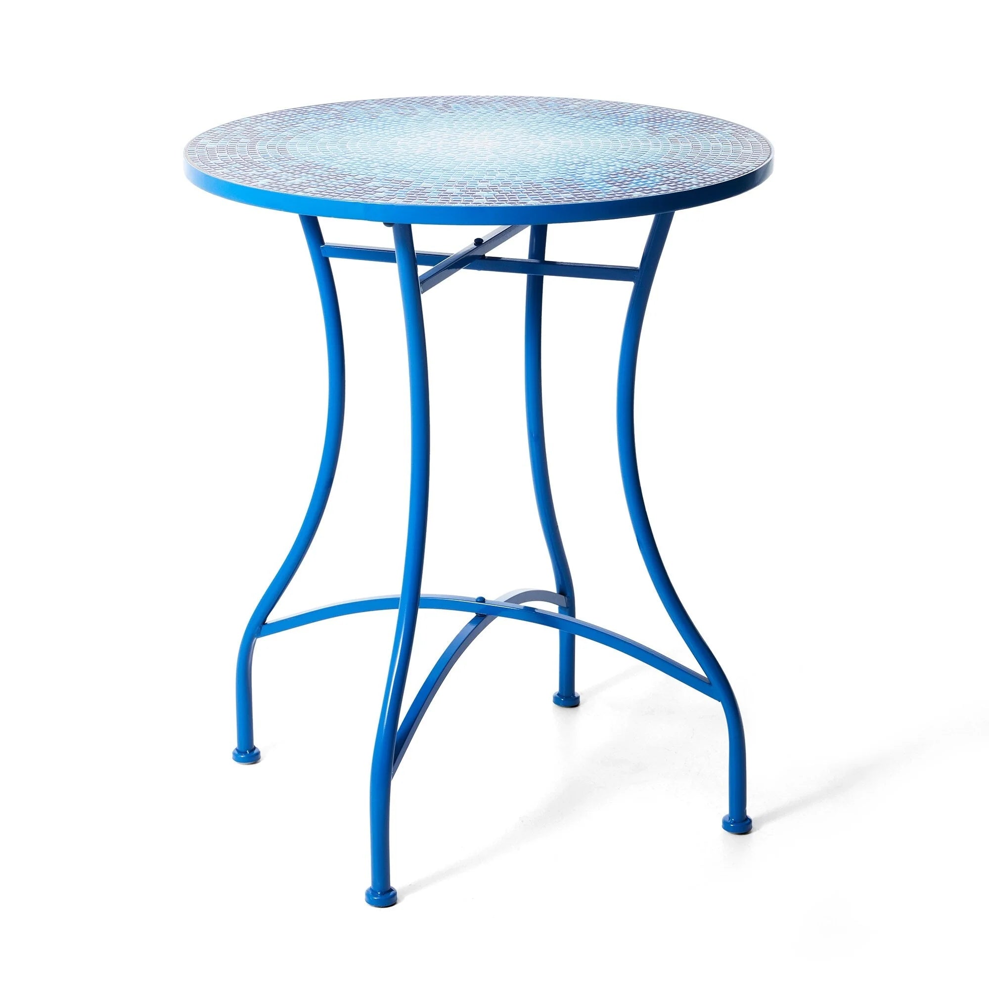Ensemble bistrot pliant en métal Glitzhome pour extérieur, 3 pièces, table et chaises de patio
