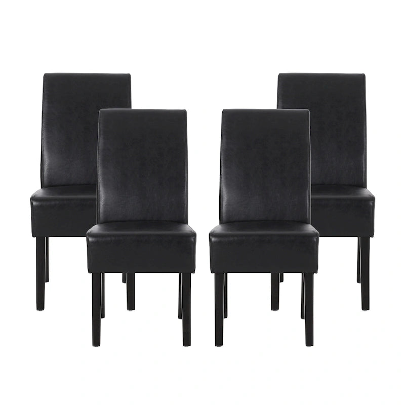 Chaises de salle à manger tapissées à motifs Pertica (lot de 4) par Christopher Knight Home